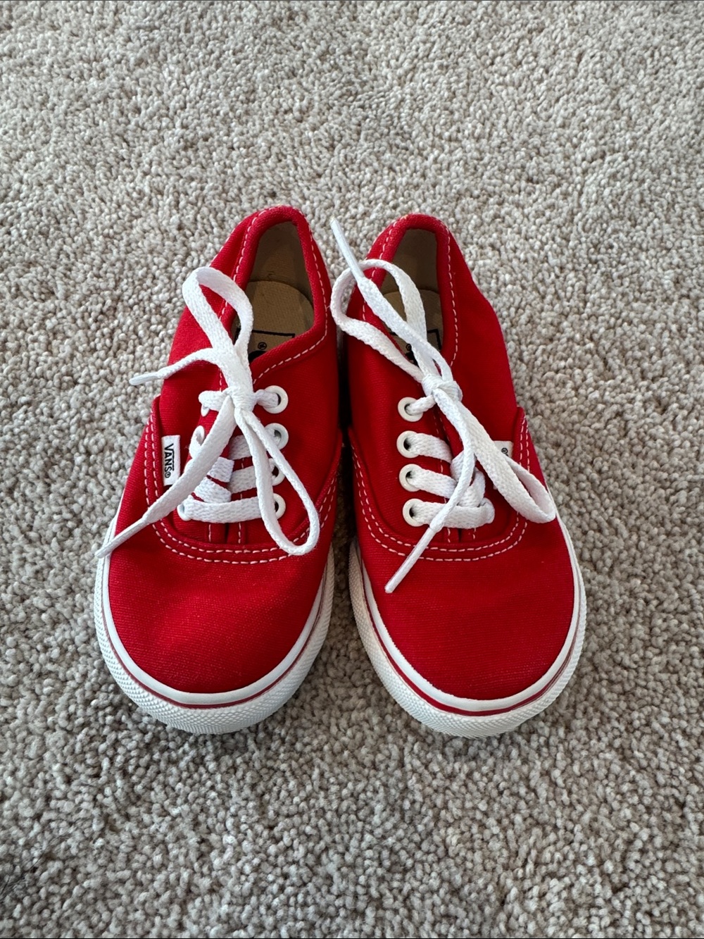 Toddler red vans